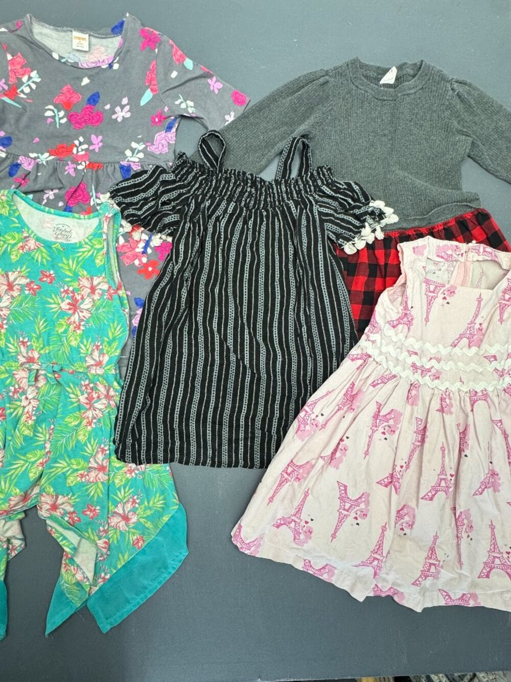 Toddler Girls Size 5 Clothing Lot Gymboree Gap Dresses Sweater Skirt Bundle 6 Pc
